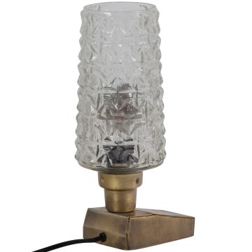 Charge Tafellamp Metaal/glas Antique Brass