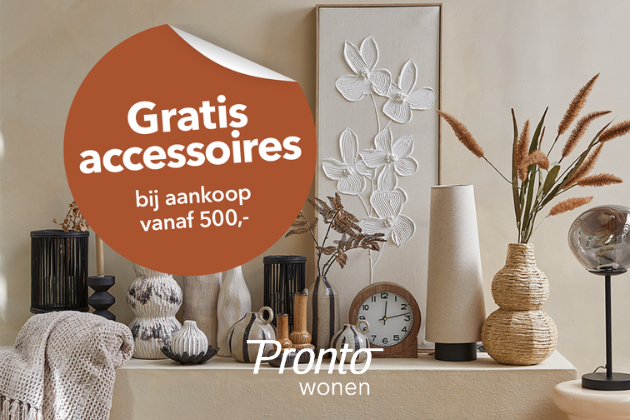 Gratis accessoires bij aankoop vanaf € 500,-!